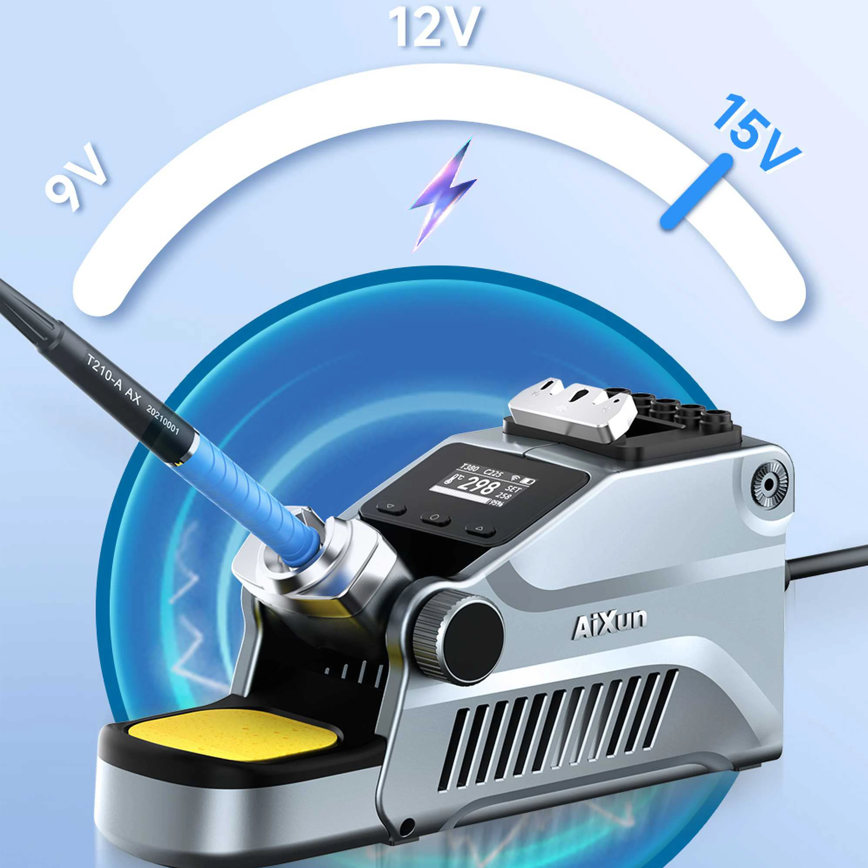 Aixun T380 supports T115 T210 handle quick welding 80W smart soldering station for mobile phone SMD BGA PCB repair