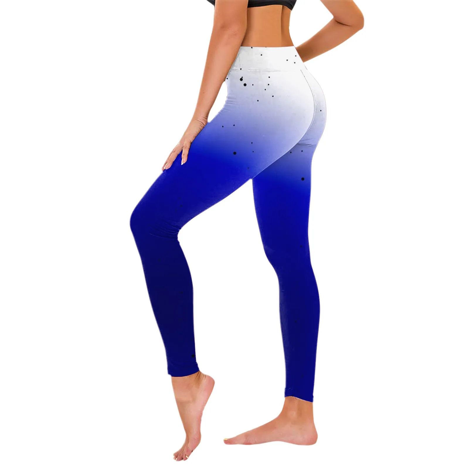 Leggings de ioga sem costura respirável para mulheres, cor gradiente, cintura alta, estiramento, levantamento de bumbum, esportes, calças de ginástica, nova chegada