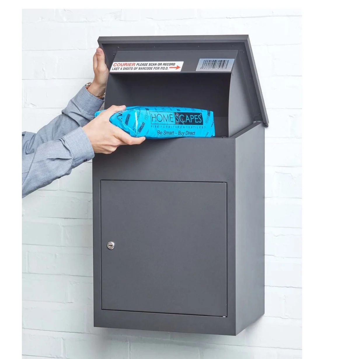 

Large Metal Outdoor Apartment Waterproof Free Standing Package Box Parcel Mail Boxes Letterbox Parcel Drop Mailbox