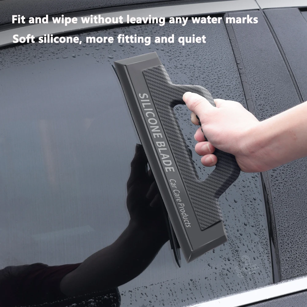 Car Window Squeegee Scratch-Free Durable Car Ice Scraper Snow Removal Shovel Windshield Glass Defrost Automotive Accessories