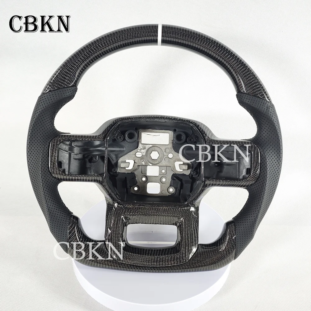 100% Real Carbon Fiber Steering Wheel For Ford Raptor F150 F-150 2015-2023 Ranger Sport Design Custom Style