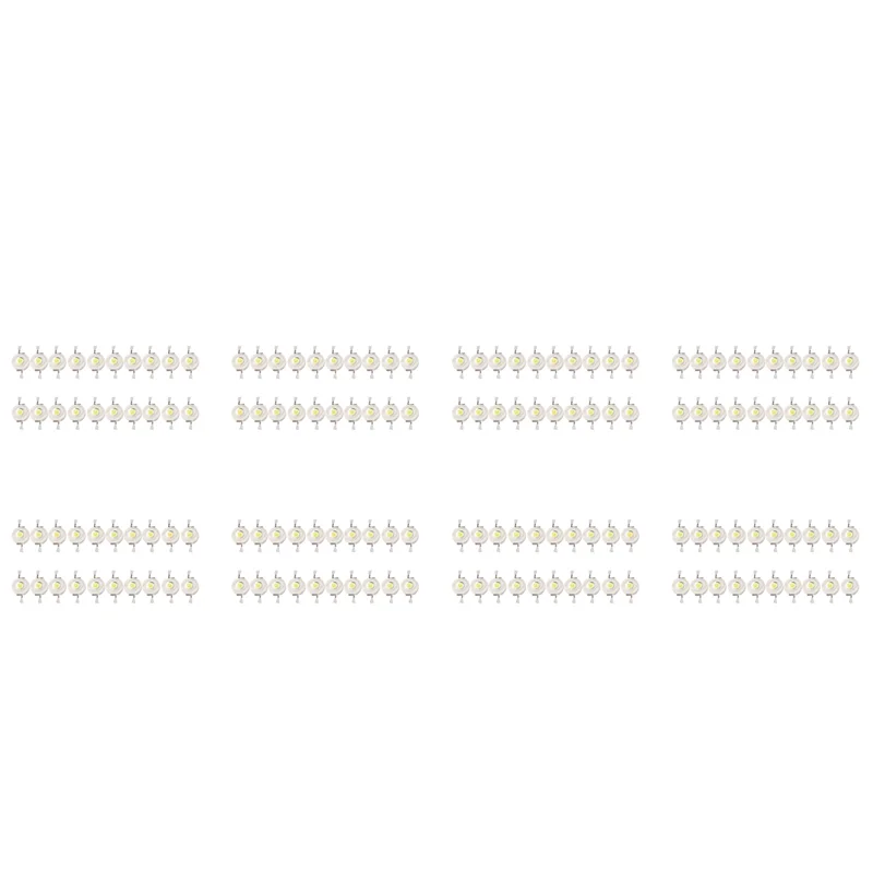 

B23B 160 Pcs High Power 2 Pin 3W White LED Bead Emitters 170-190Lm 6000K