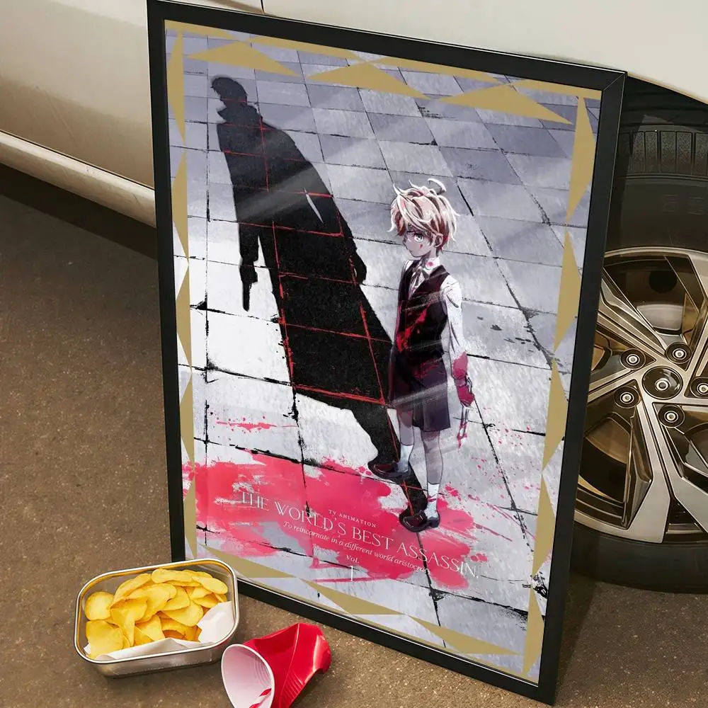 أفضل قاتل في العالم يحصل على ملصقات الفيلم الكلاسيكي المُعاد تجسدت، ملصق ورقي مقاوم للماء، ملصقات جدار فنية لتزيين القهوة #5