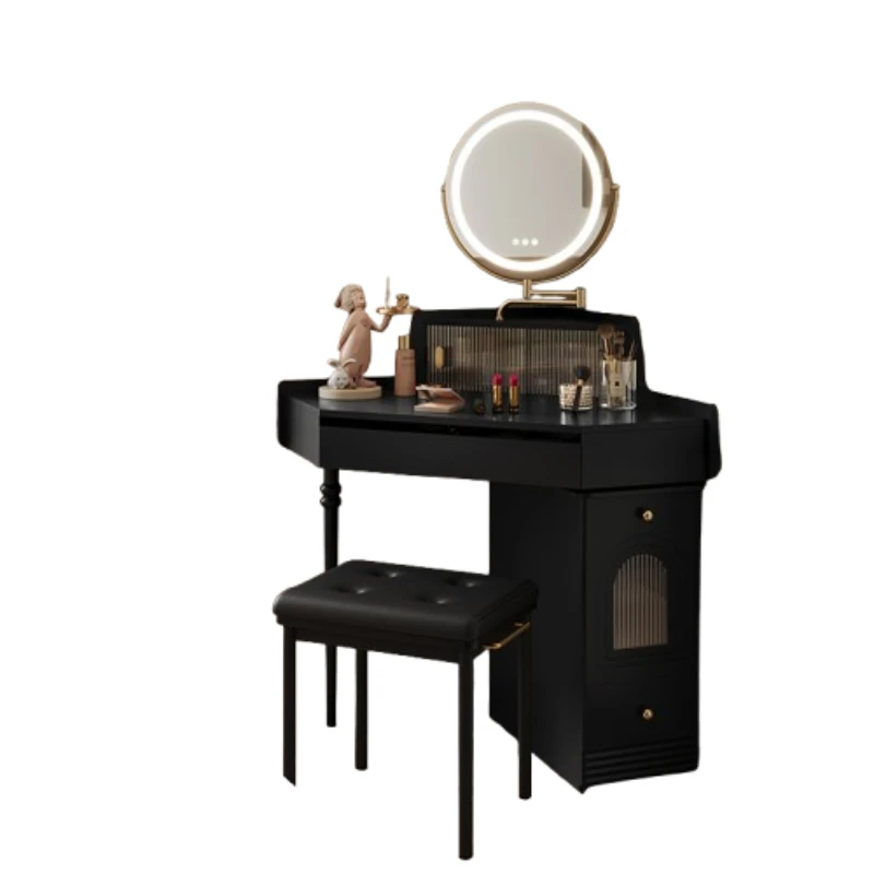 Modern French Integrated Vanity Cabinet Makeup Corner Display Small Unique Dresser European Minimalist Coiffeuse Furniture Home