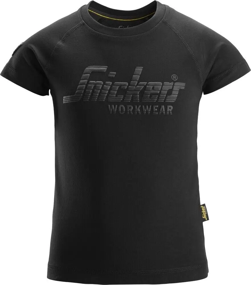 Детская Рабочая Рубашка Snickers, детская черная футболка с логотипом