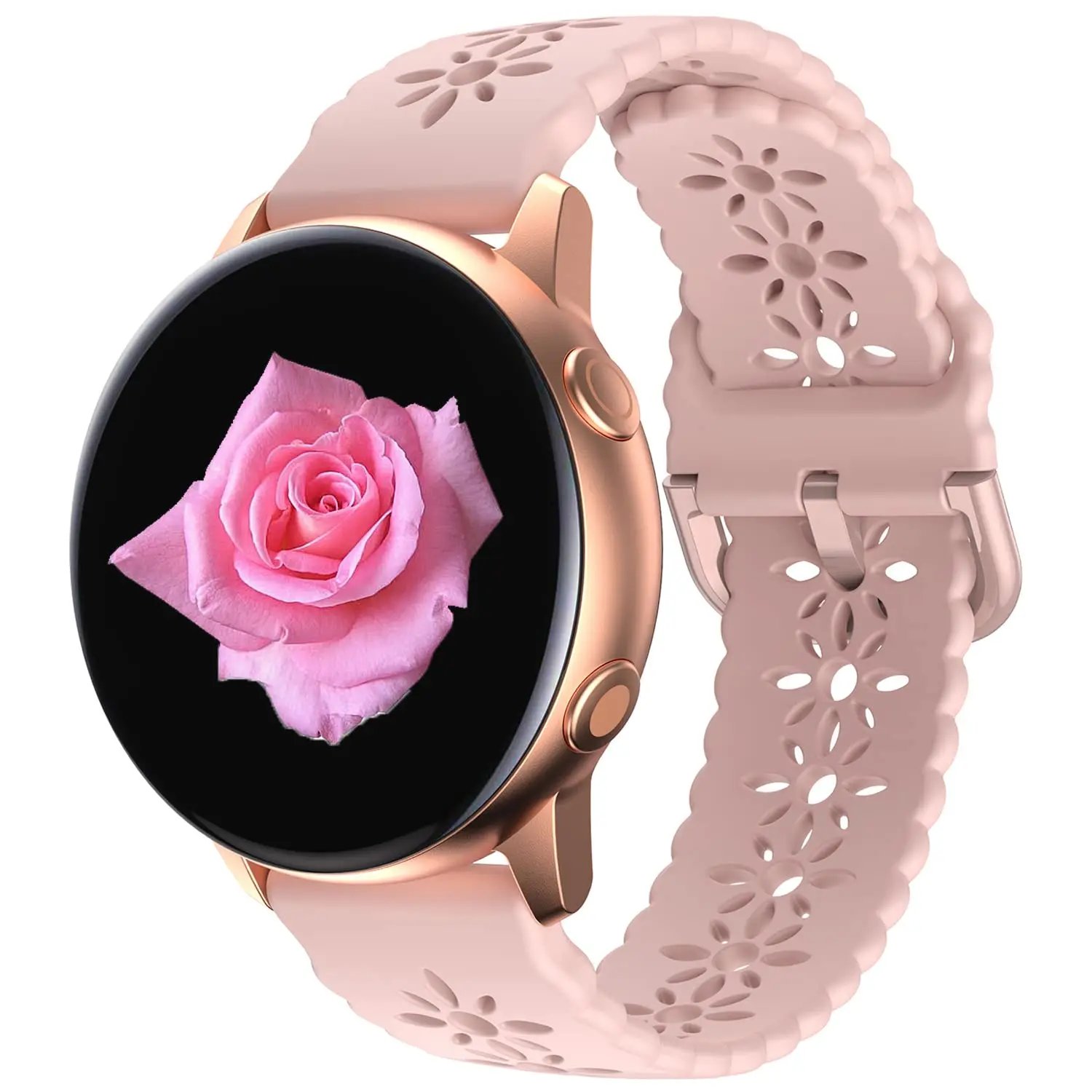 20mm 22mm Silicone Band Lace Silicone Band Women Girls Wedding Cute Romantic Lovely Strap for Samsung Huawei Amazfit Smartwatch