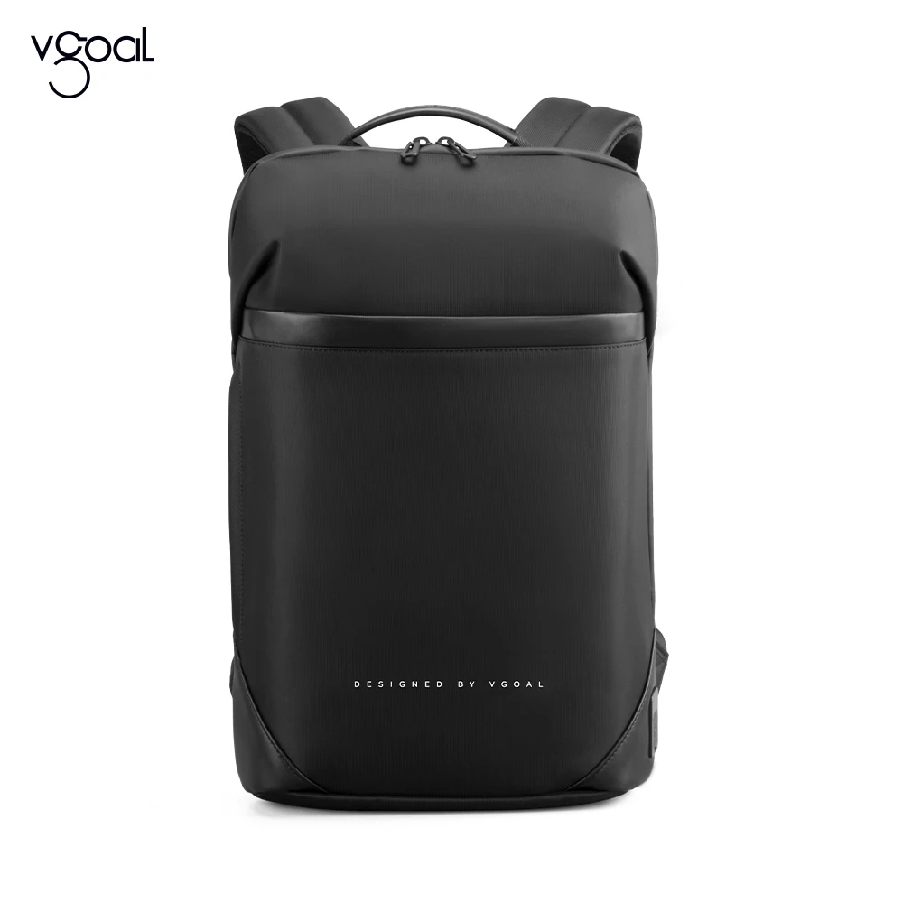 Vgoal Men Backpack Business Waterproof Laptop Backpack 15/15.6 Inch with USB Fast Charging Black School Bags for College Student