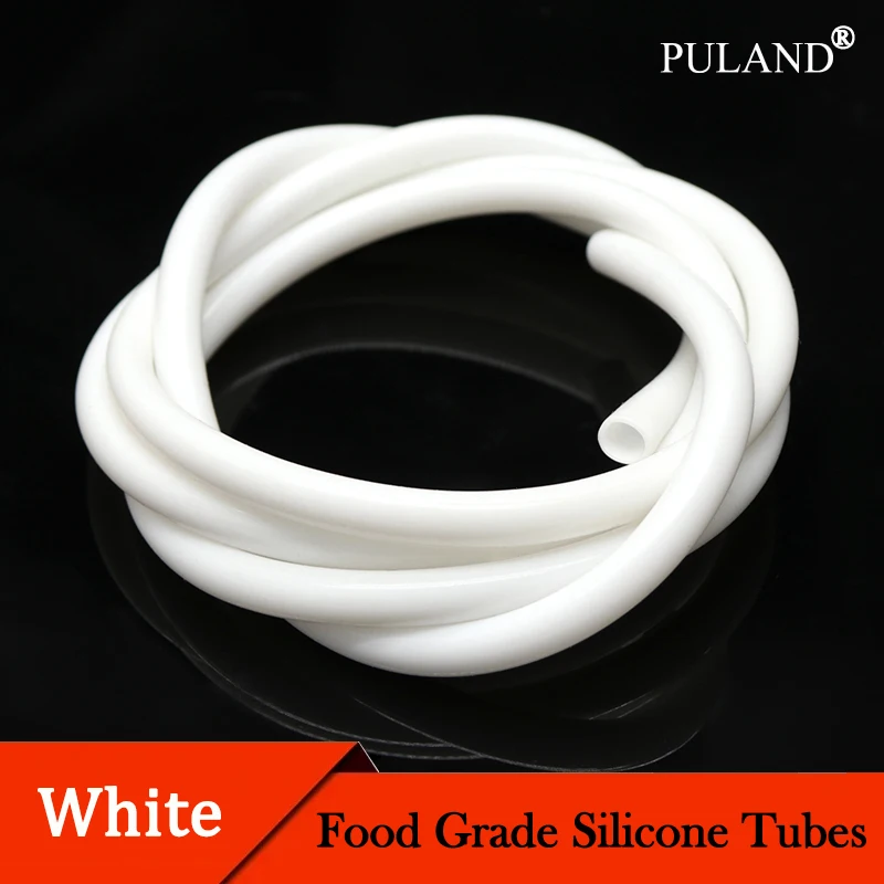 

1~10M White Silicone Tube Food Grade Rubber Hose ID 0.5~32mm x OD 1~38mm Flexible Aquarium Irrigation Pipes Garden Water Hoses