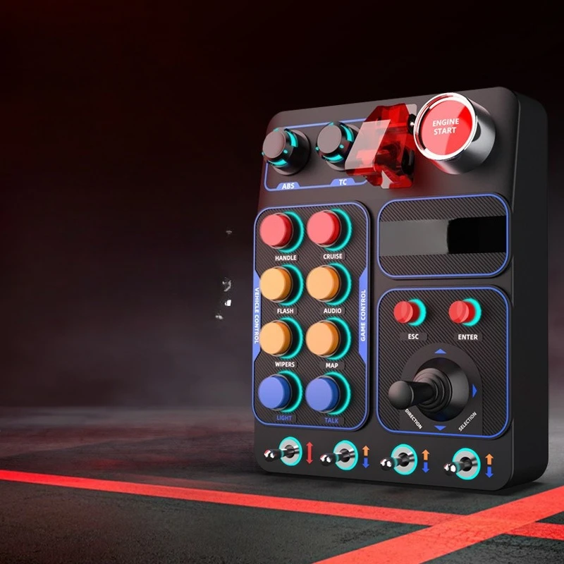 Racing emulator Multi-function buttons RGB lighting effects European truck emulator