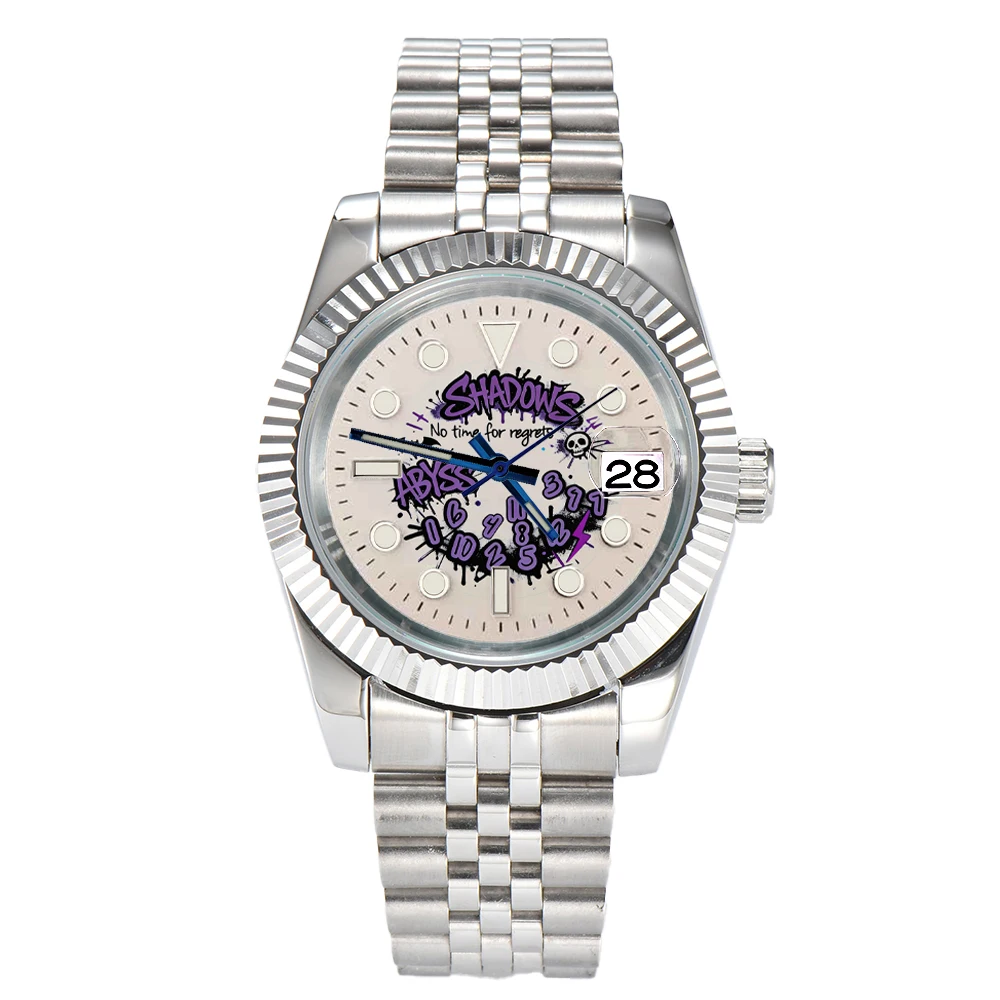 Graffiti Luxury Watch with NH35 Movement, Waterproof