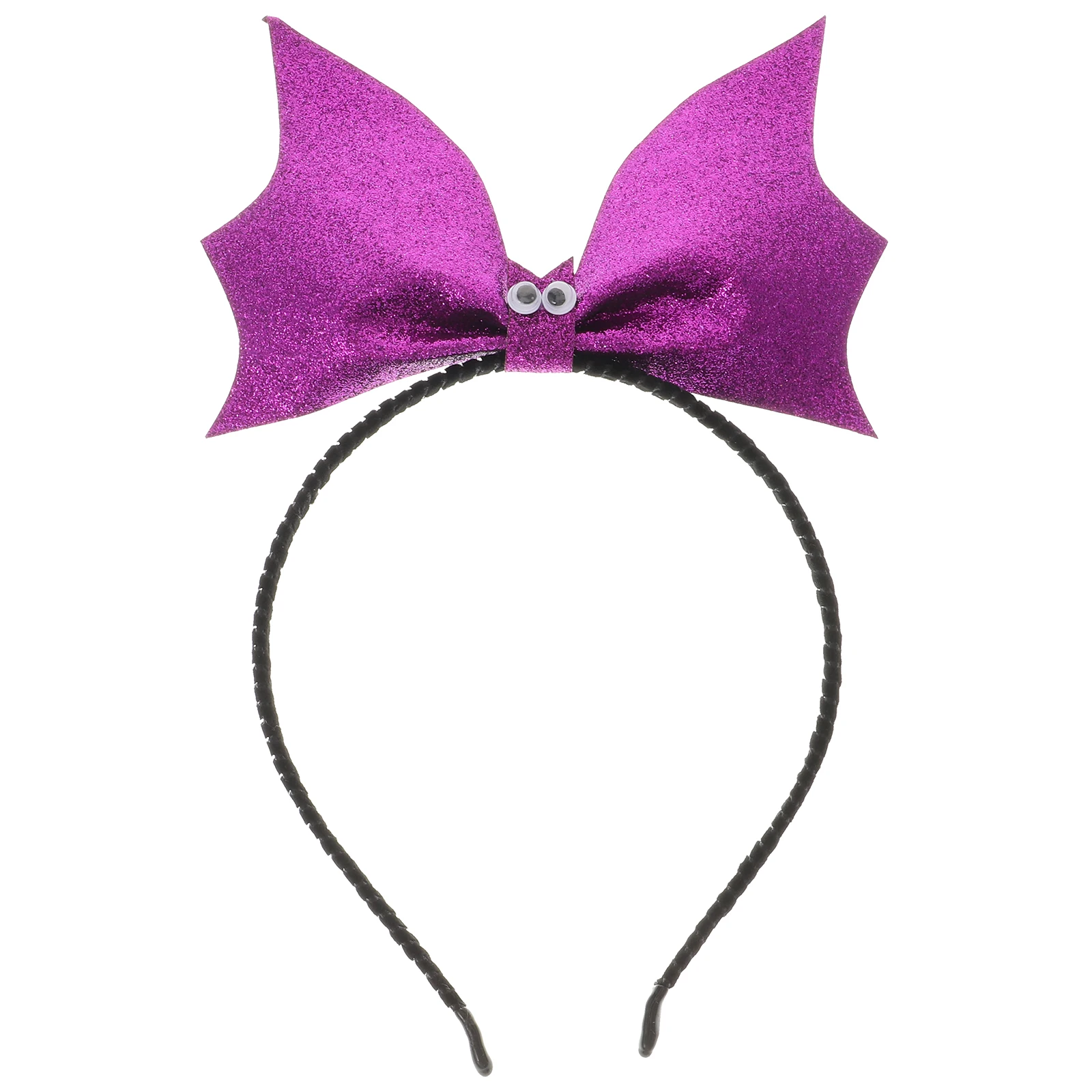 

Simulation Headbands Bat Hair Hoops Sequin Performance Headbands Hair Bands for Women Girls Masquerade Succubus Accessories