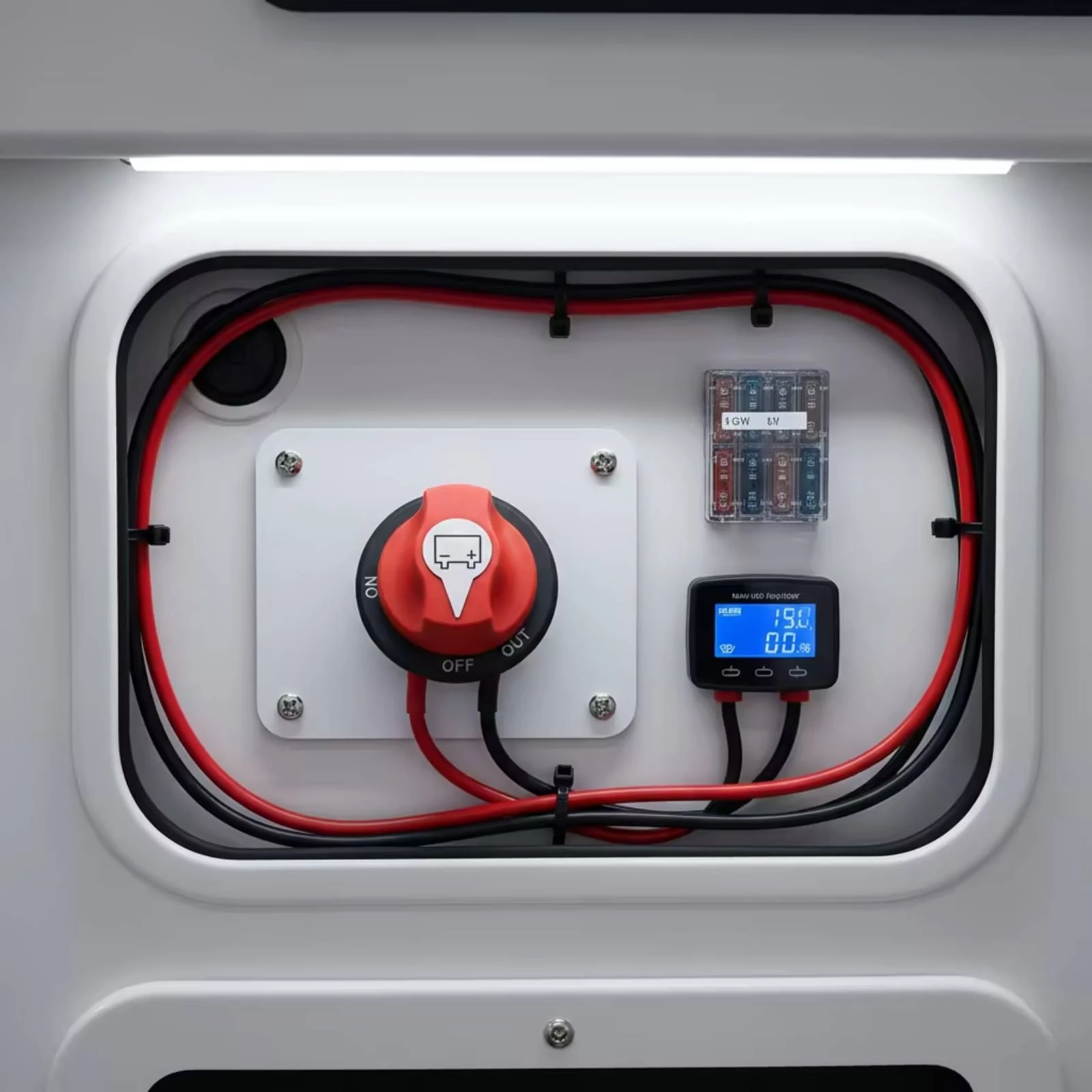 Battery Disconnect Switch Heavy Duty Battery Cut off Switch Waterproof 12V for RV Owners, Marine, Boat view 2