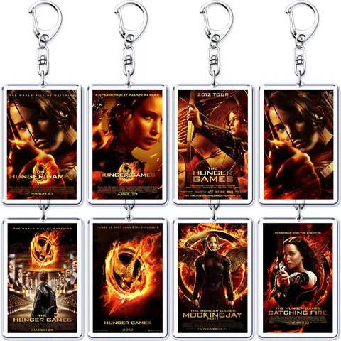 기아 게임 키 체인 액세서리 가방, Katniss Coriolanus 스노우 피타 캐칭 파이어 키 체인, 열쇠 고리 쥬얼리 팬 선물