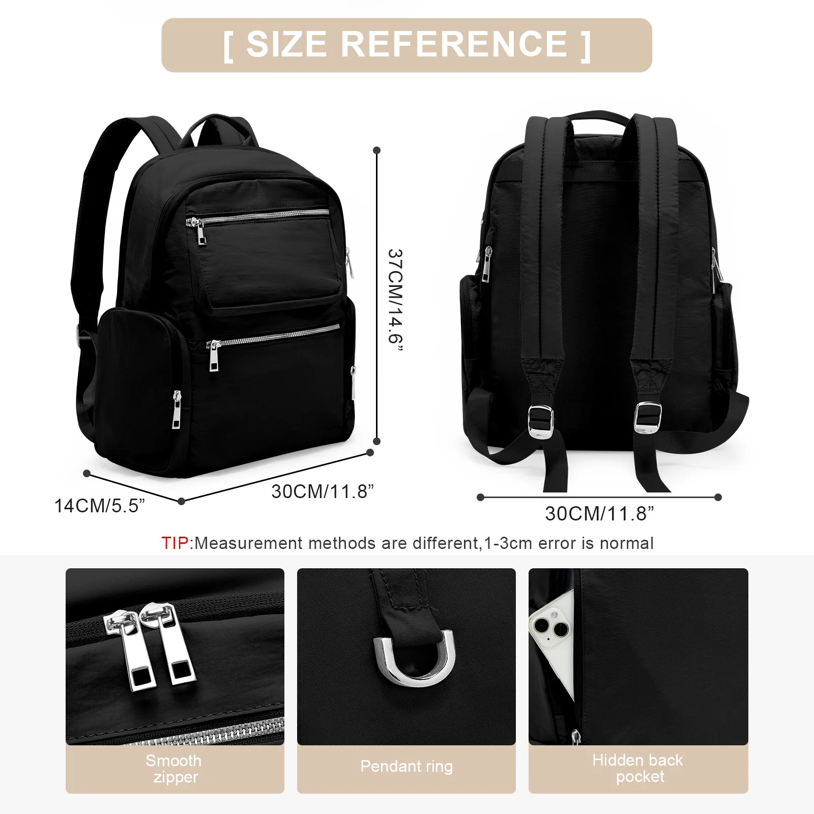 Fashion Ladies Backpack Large Capacity Laptop Backpack Leisure Handbag College School Bags Weekend Travel Backpack for Women