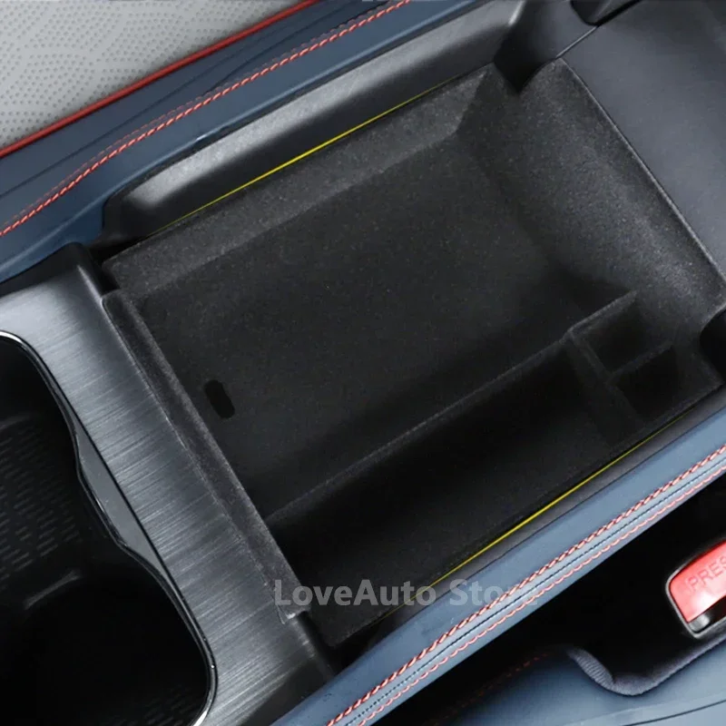 

For BYD Yuan Plus Atto 3 2021 2022 2023 Car Central Armrest Storage Box Container Interior Stowing Tidy Flocking Organizer Box