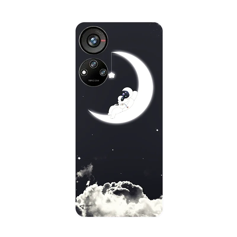 for ZTE Blade V40S Case Cover Blade V40S Funda Astronaut Soft Silicone Back Cover for ZTE Blade V40S BladeV40S V 40S Coque