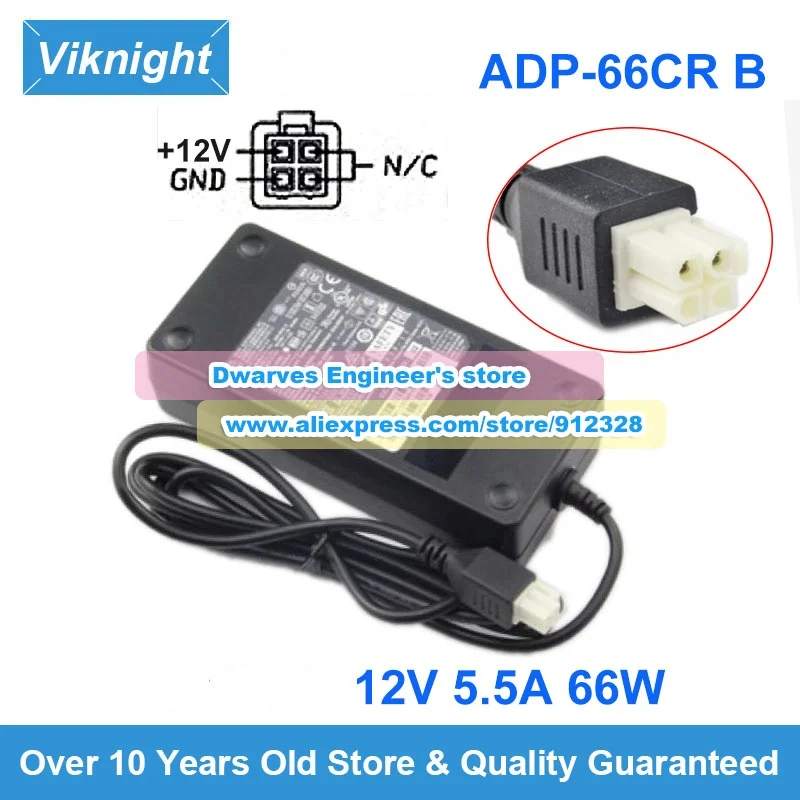 Genuine ADP-66CR B 12V 5.5A 66W AC Adapter Charger for Delta for CISCO 341-100346-01 891 ROUTER C891F Laptop Adapter