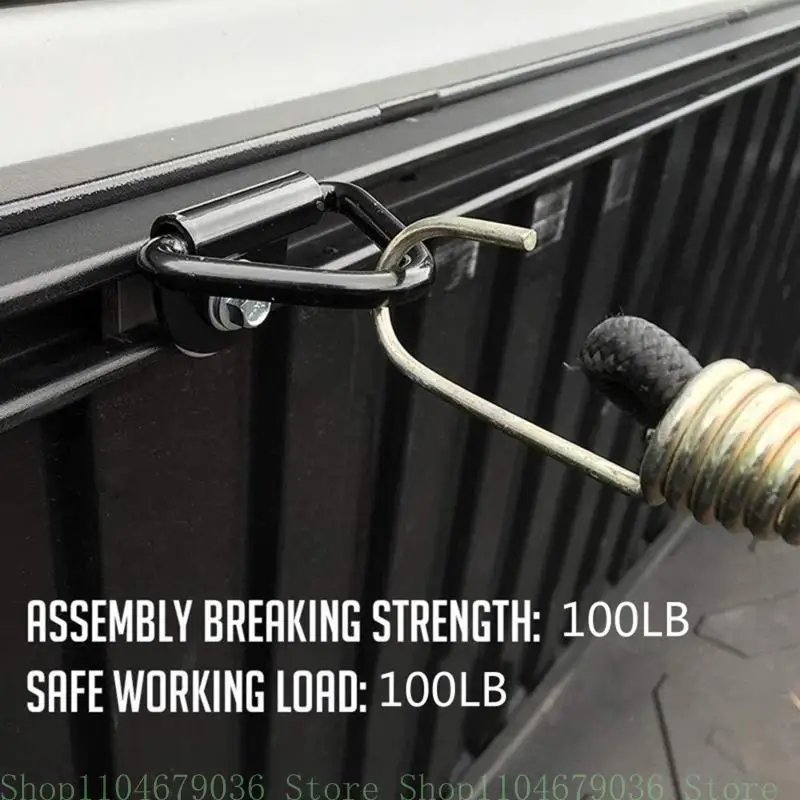 Cargo Lashing Surface Mount V Ring Staple Cleat Tie Down Ring Trailers for Trucks Horsebox Ropes