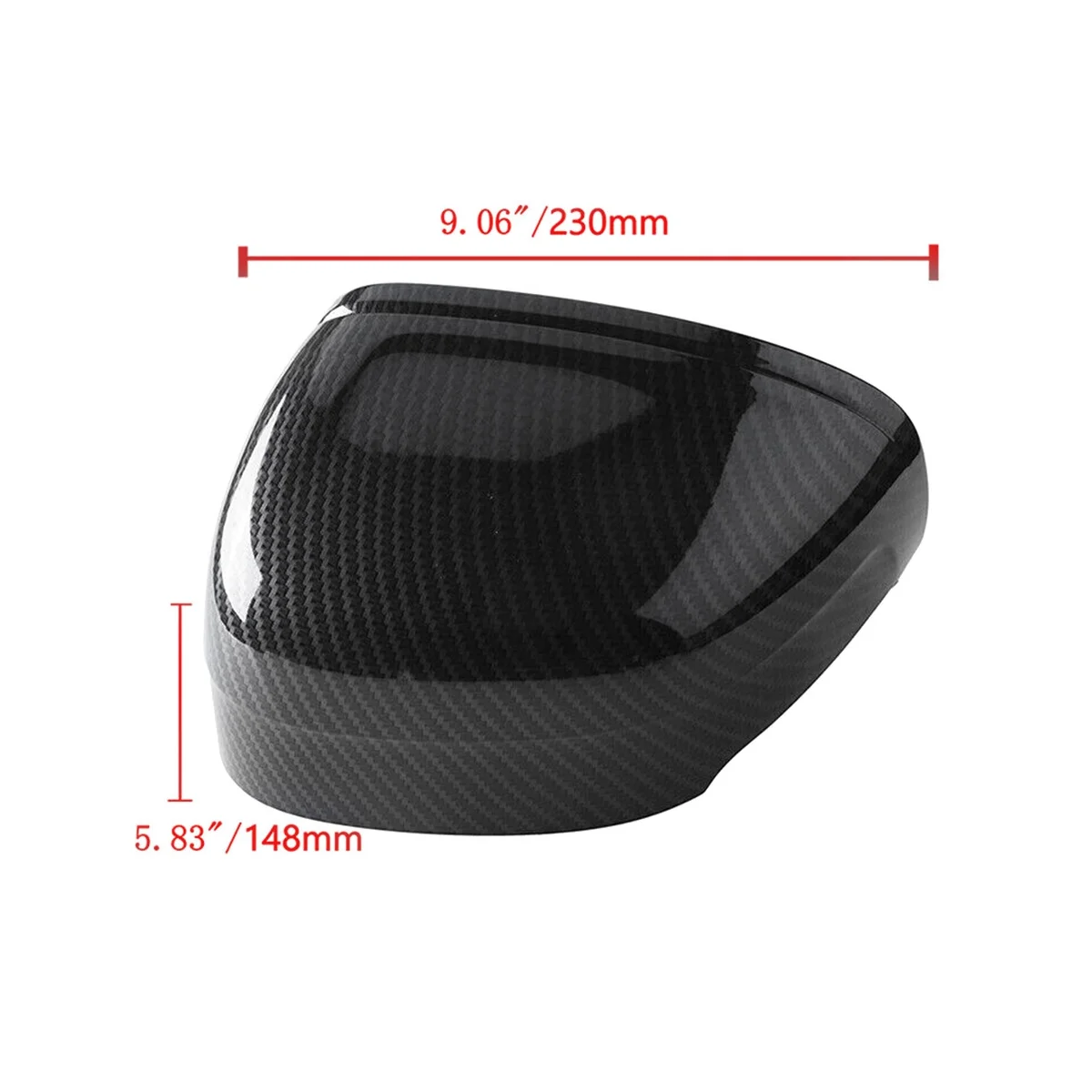 

Carbon Fiber Rearview Mirror Cover Side Door Wing Shell for XC60 2018-2020