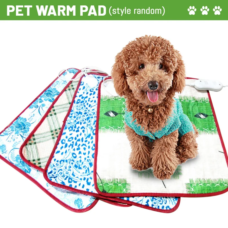 45x45cm Pet Heating Pad Electric Blanket Pads Winter Body Warmer Heated Mat Electric Heater Carpet Heating Pad for Dog Cat bed