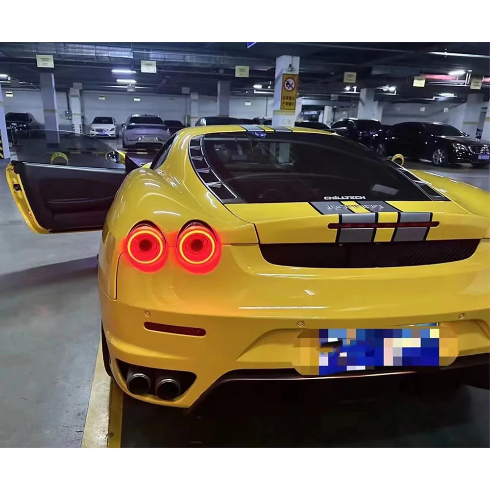 حقيقية لمبة خلفية الذيل ضوء لفيراري 458 LED اليسار/اليمين الذيل ضوء الجمعية اكسسوارات السيارات OEM 248497 248496 265172 265173
