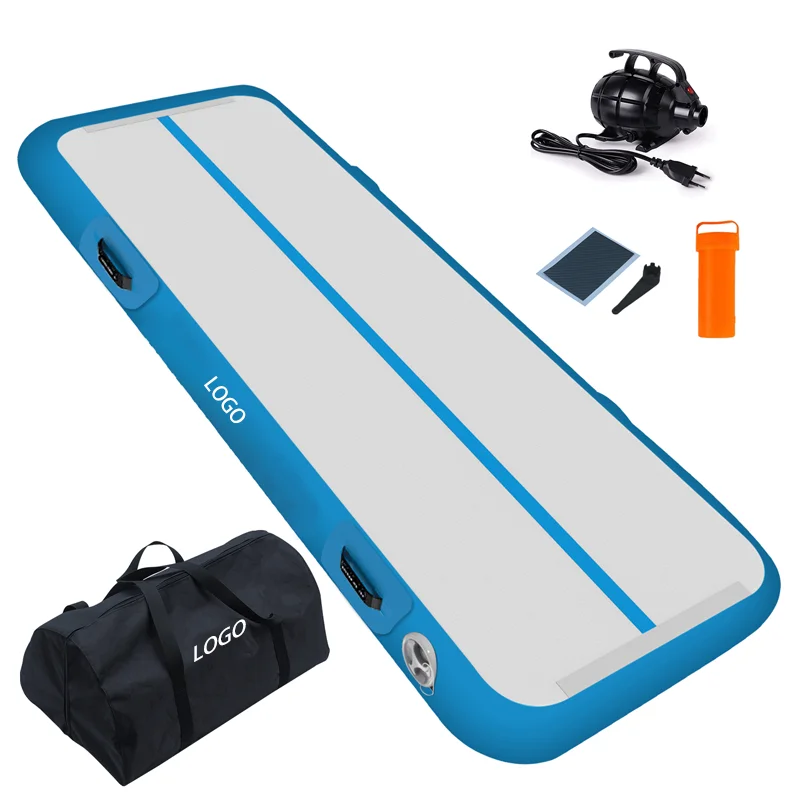 3/4/5/6 متر 10/20 سنتيمتر سميكة عدم الانزلاق بساط جمباز نفخ الهواء المسار للمنزل التدريب تراجع اليوغا أجهزة لياقة خارجية #2