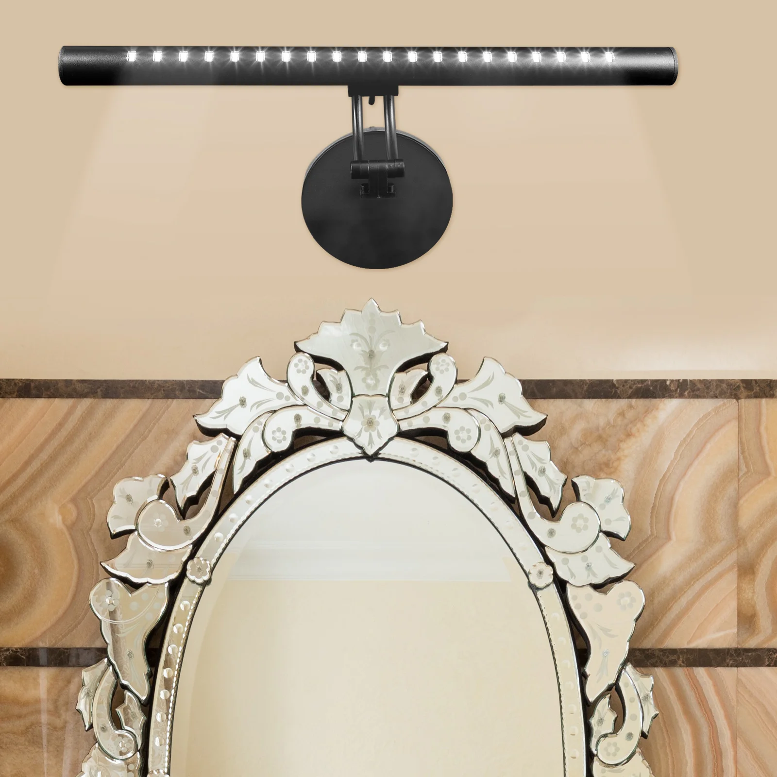 

USB Rechargeable LED Mirror Light Aluminum Vanity Table Lamp Light for Bathroom and Makeup