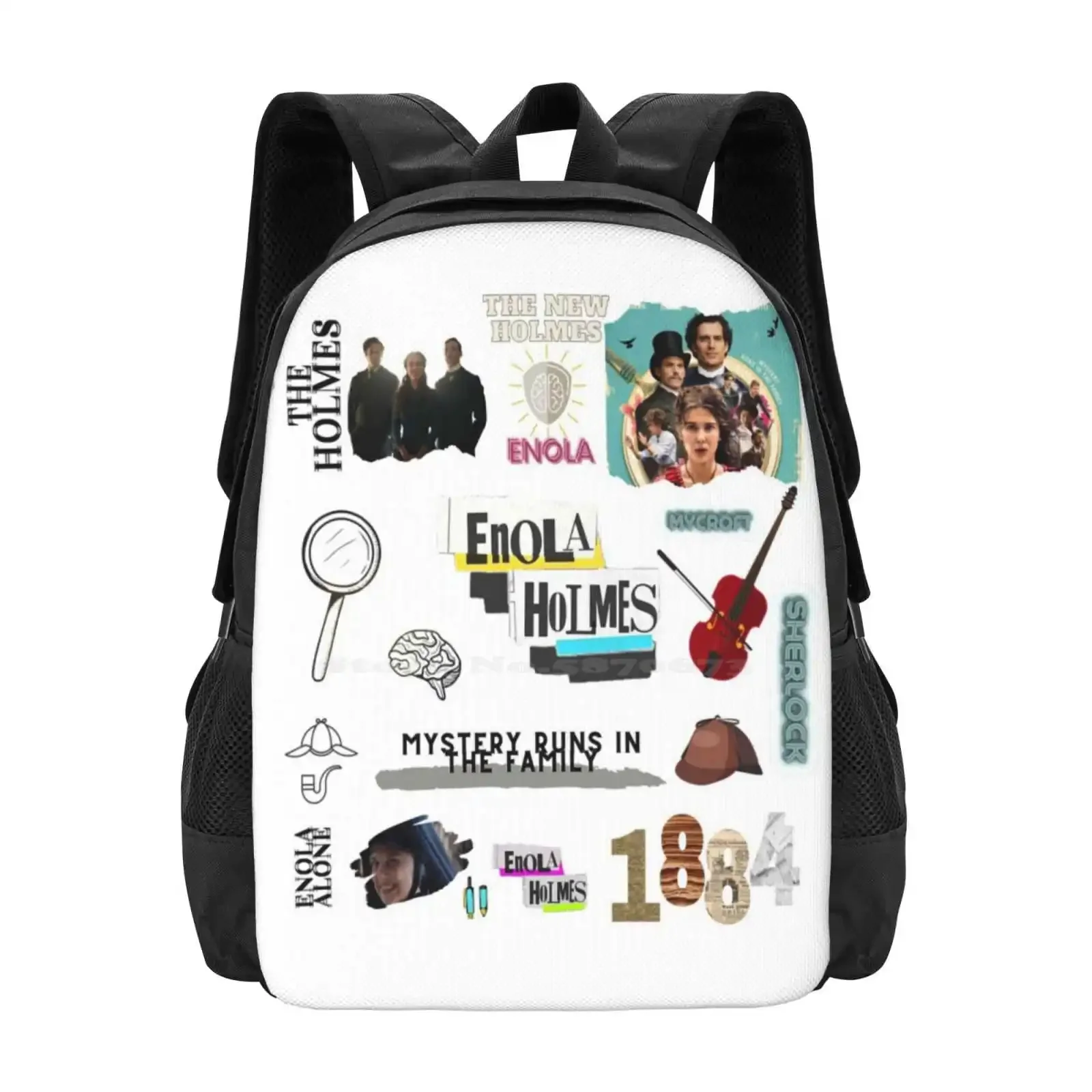 

Enola Holmes Hot Sale Schoolbag Backpack Fashion Bags Enola Homes The New Holmes Enola Holmes Movie Enola Holmes Collage Enola