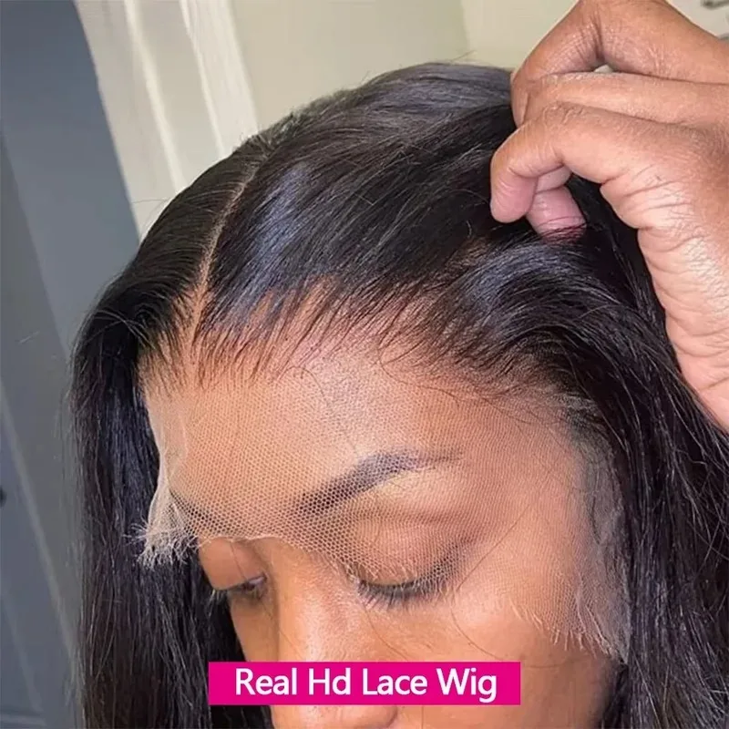 

Прямой парик из натуральных волос HD Lace Front Wig 13x4, 30-40 дюймов, с фронтальной частью 13x6 и бесшовной застежкой 5x5, черный, для женщин