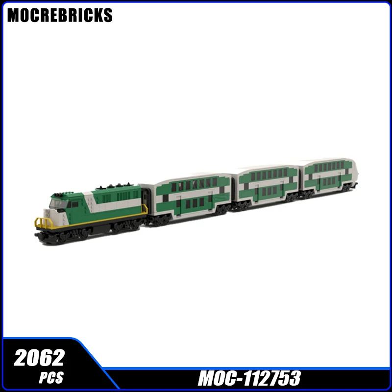 

MOC Urban High-Speed Transportation DIY Train Building Blocks Assembly Model Bricks Display Creative Children Toy Gift 2062 pcs