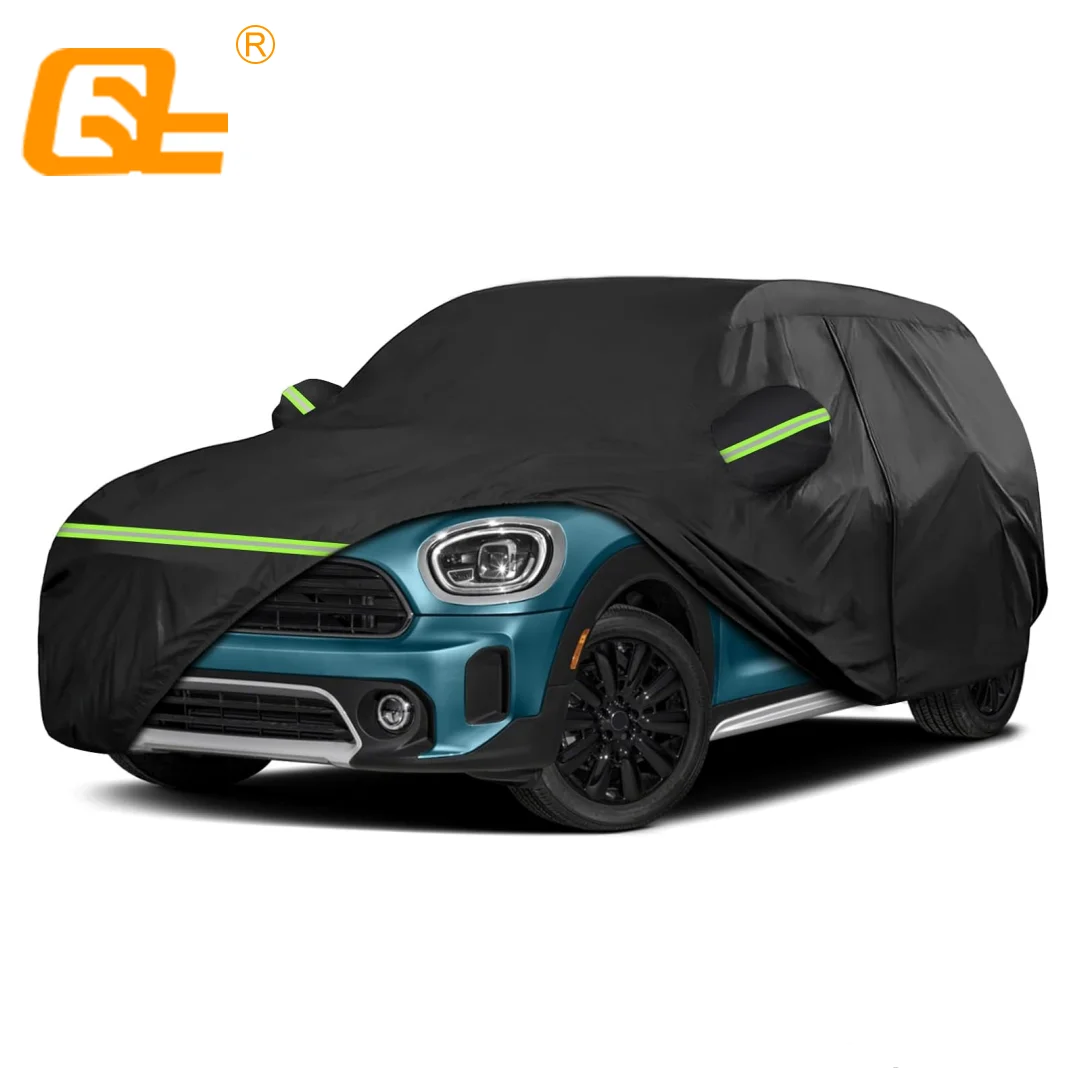 Waterproof Full Car Covers Custom for 2014-2024 Mini Cooper 4 Door Heavy Duty Protection Dustproof waterproof with Door Zipper