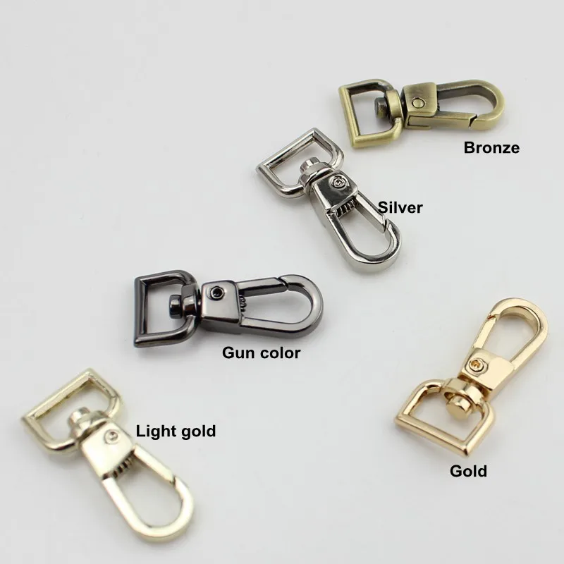 10-50-100pcs DIY hand leather bags hardware accessories hook deduction key chain dog buckle Leash Swivel Hook  Buckle Trigger