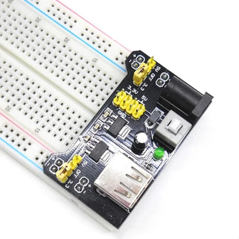 mb-102 Breadboard Power Supply Module /mb102 white  Dedicated   2-way 3.3V 5V MB-102 Solderless Bread Board