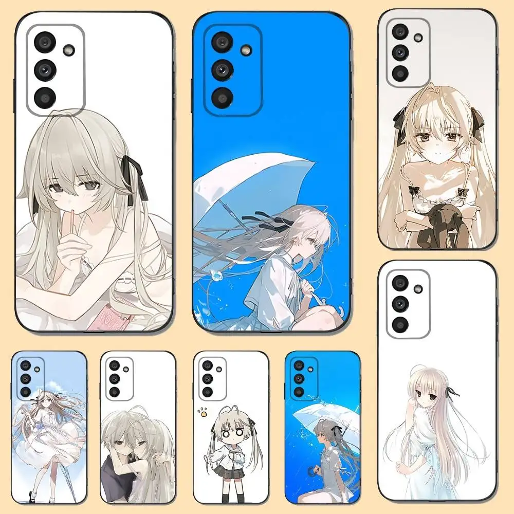 

Y-Yosuga no Anime Sora Phone Case For Samsung S 25,24,23,22,30,21,10,9,Ultra,Plus,Lite,FE,4,5 G Soft Black Case