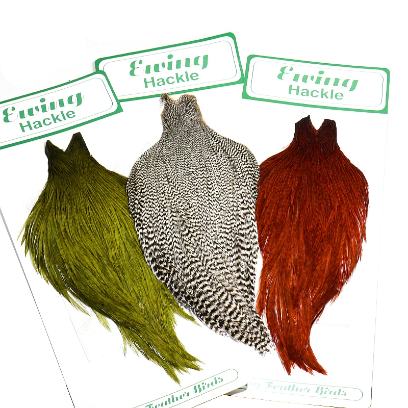 Agent sale fly tying dry fly cape 5 optional colors rooster hackle cape wide range sizes fly tying feathers for all purpose use