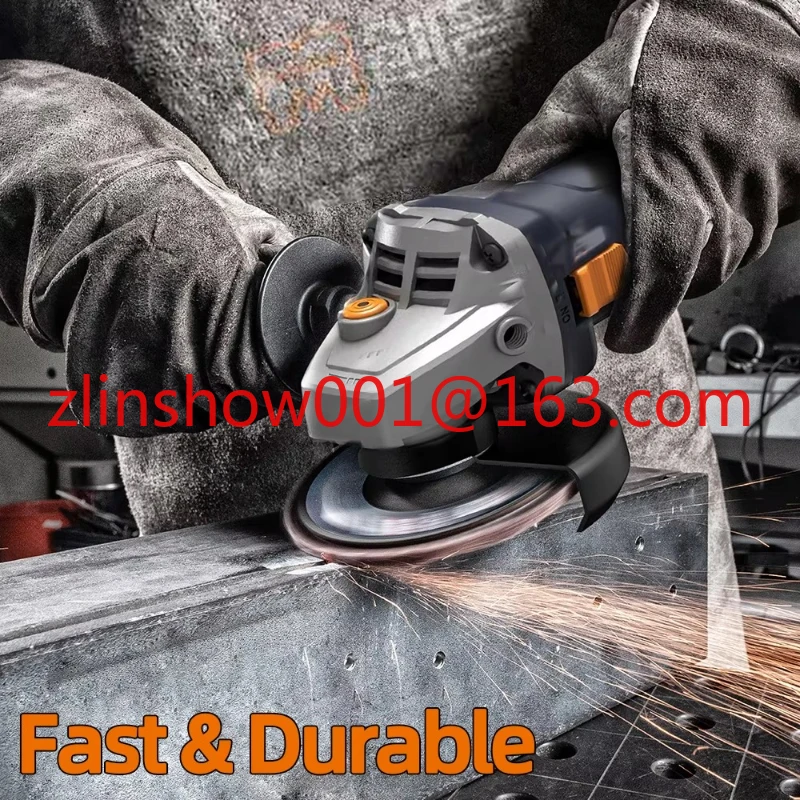 

1300W Heavy Duty AC Brushless Variable Speed Angle Grinder with
