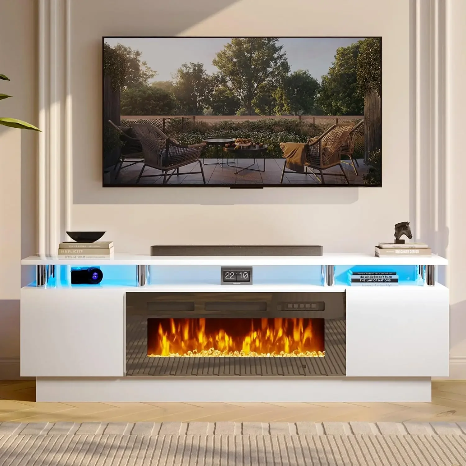 Fireplace TV Stand with 36