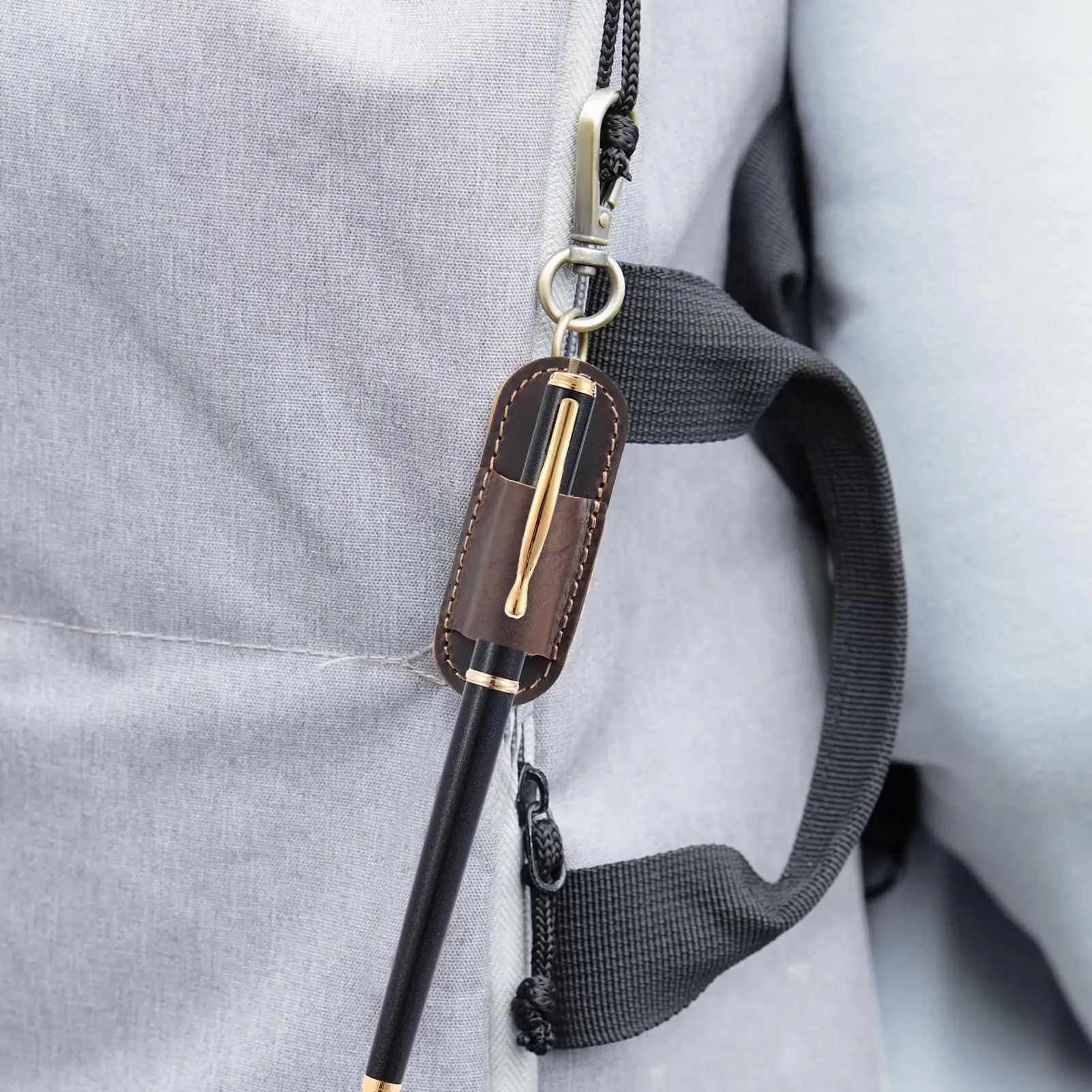 الحبل القلم كليب مكافحة خسر المحمولة حقيبة للتخزين الجلدية الحبل حامل قلم مرفق ل مقهى الأريكة النوم مستشفى مكاتب المنزل