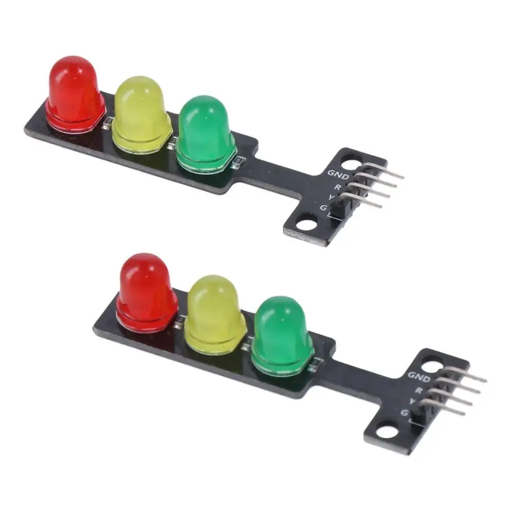 Mini Traffic Light Display Module Red Yellow Green 5mm * 3 Traffic Light System Model DC 5V Electronic Building Blocks