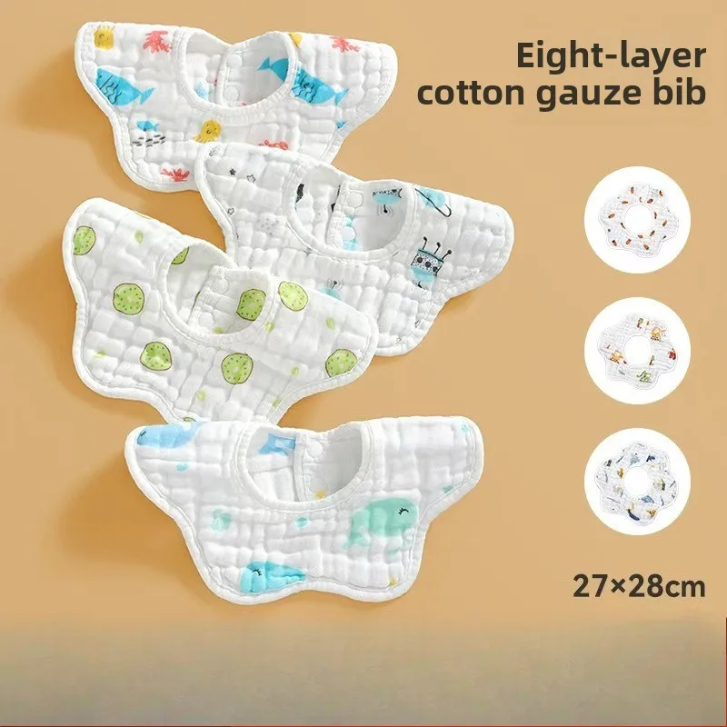 

3 Pcs New Baby Feeding Drool Bib Infants Saliva Towel Soft Cotton Burp Cloth Newborn Toddler Kids Bibs Cotton-Blend Waterproof