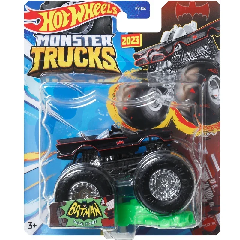 Original Hot Wheels Auto Monster Trucks Jungen Spielzeug für Kinder 1/64 Druckguss Big Foot Voiture zurück zu zukünftigen Dodge Charger Batman