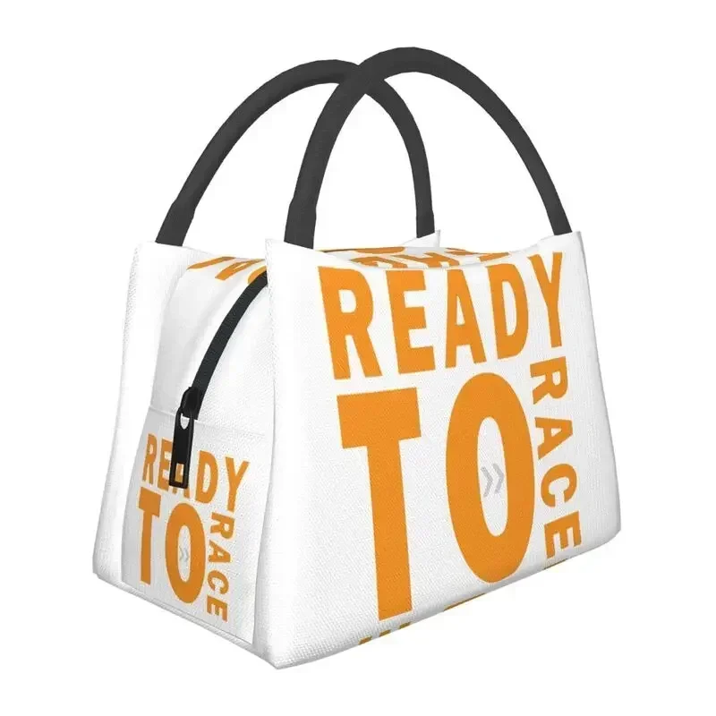 Ready To Race Insulated Lunch Tote Bag for Women Enduro Cross Motocross Asphalt Bike Portable Thermal Cooler Food Lunch Box