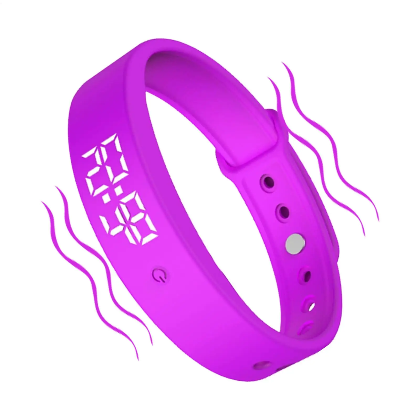 Silent Alarm Wristband Timer Clock Vibrating Wristband 3 Alarms Daily Organizer Timer for Kids Adults Men Women Teens Elderly