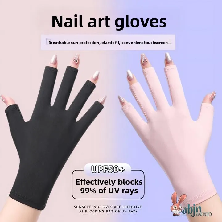 

Перчатки для маникюра с УФ-защитой, защита от излучения, солнцезащитные, для работы с лампой, предотвращающие потемнение кожи