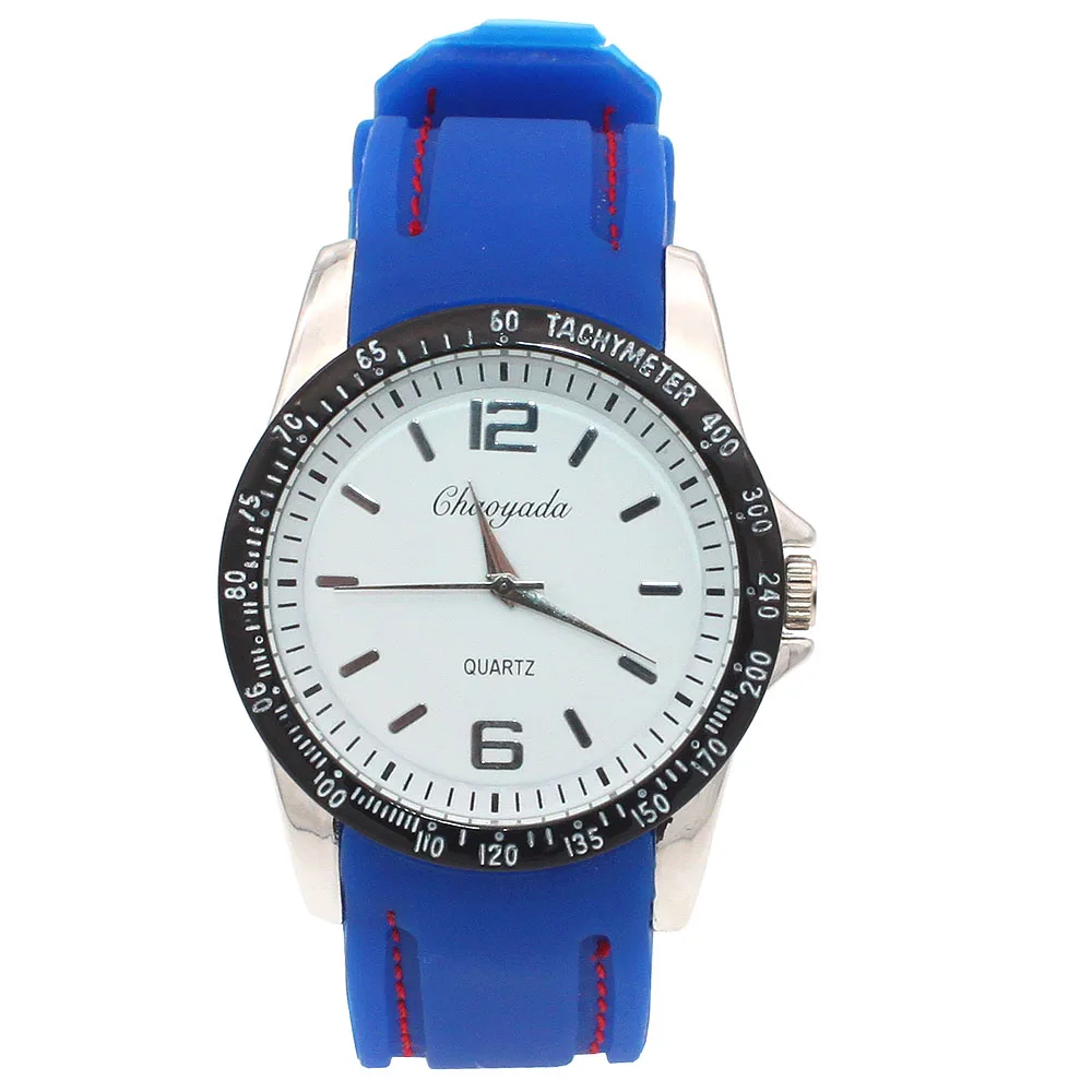 5pcs/Lot, Bulk Mixed Color  Men Women Watch Silicone Strap Boy Watches Sport Quartz Dress Casual Wristwatch C3M5