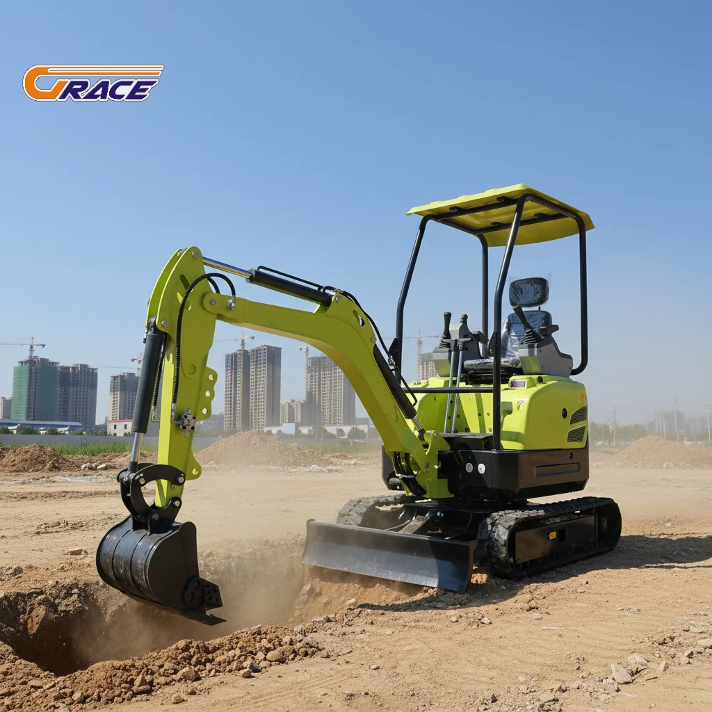 

Customize 1 Ton Mini Excavator Crawler Type Compact Digger EPA Approved Construction Machinery