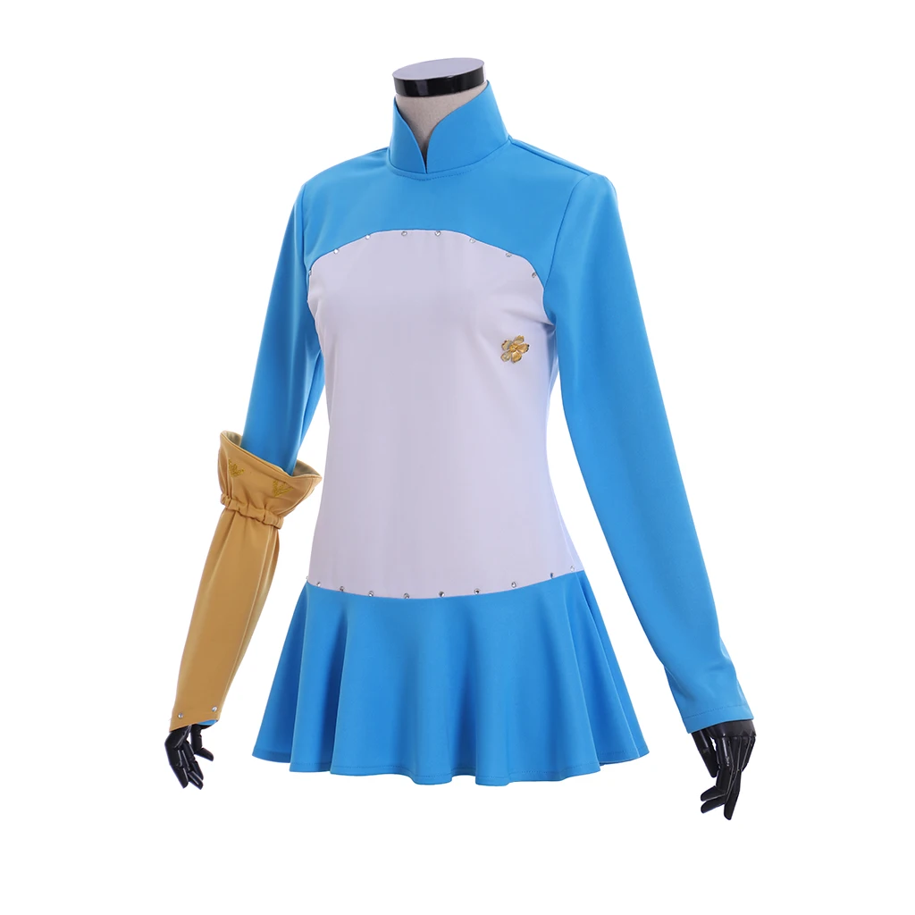 Disfraz de Cosplay de Anime The Seven Deadly Sin Elizabeth Liones, vestido azul para mujer, traje de fiesta de Halloween y escenario