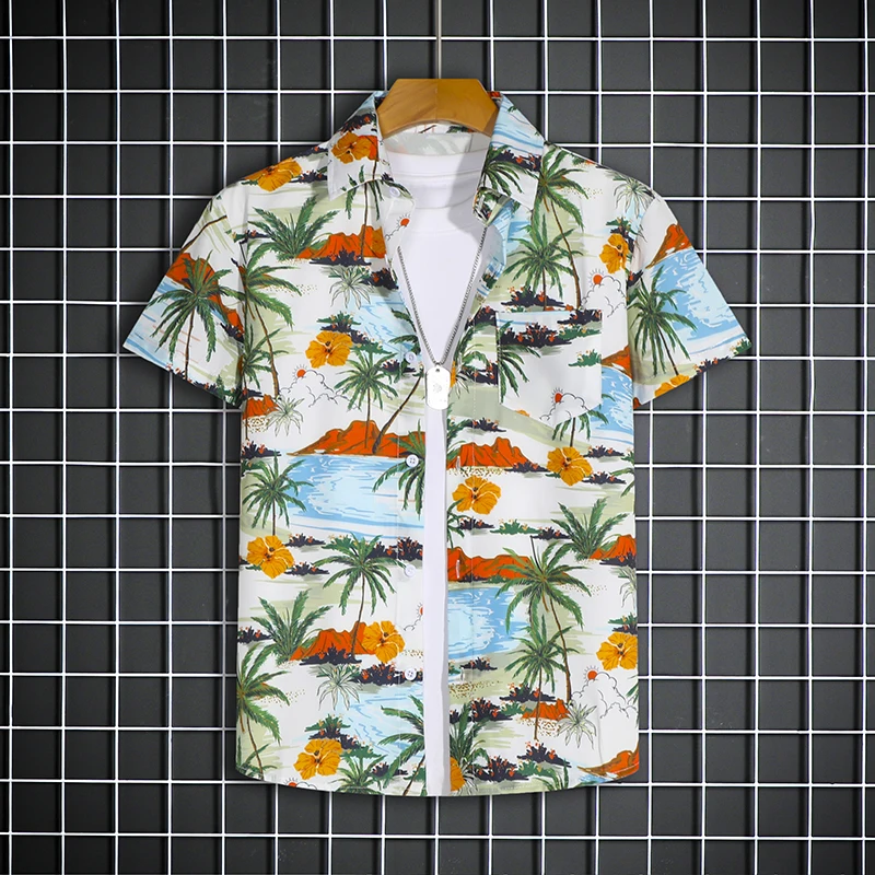 Hawaiiaanse stijl shirtset voo - Summer Clothes Fashion recensie en prijs