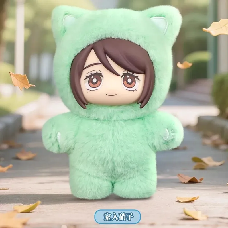 Gojo Satoru Jujutsu Kaisen 2 القط الأذن بلوشي سلسلة صندوق أعمى سر أنيمي تمثال غرفة الديكور جمع الاطفال اللعب الهدايا