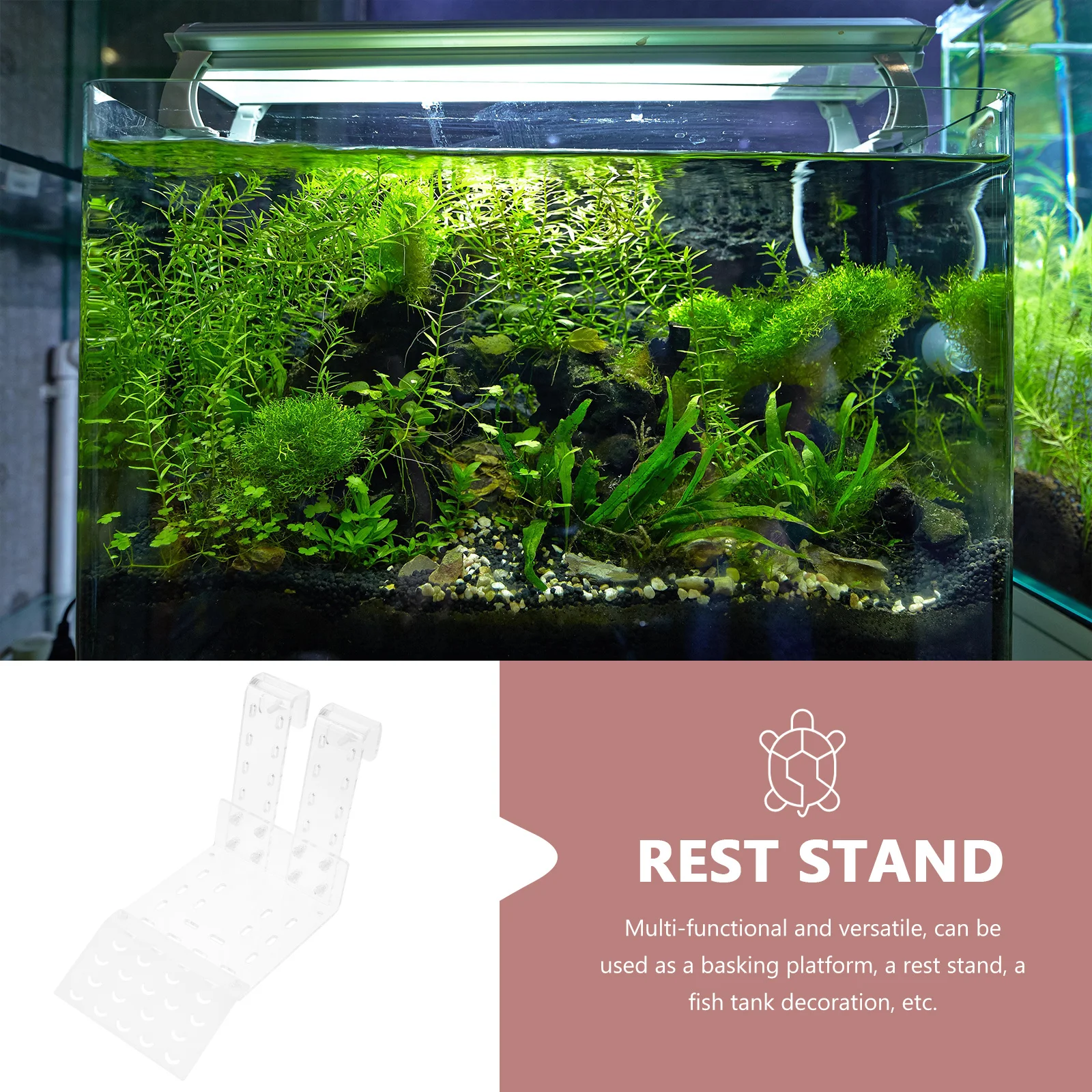 

Acrylic Turtle Basking Platform Hanging Type Reptile Dock For Turtles Frogs Lizards Tortoise Floating Platform Pet Turtle